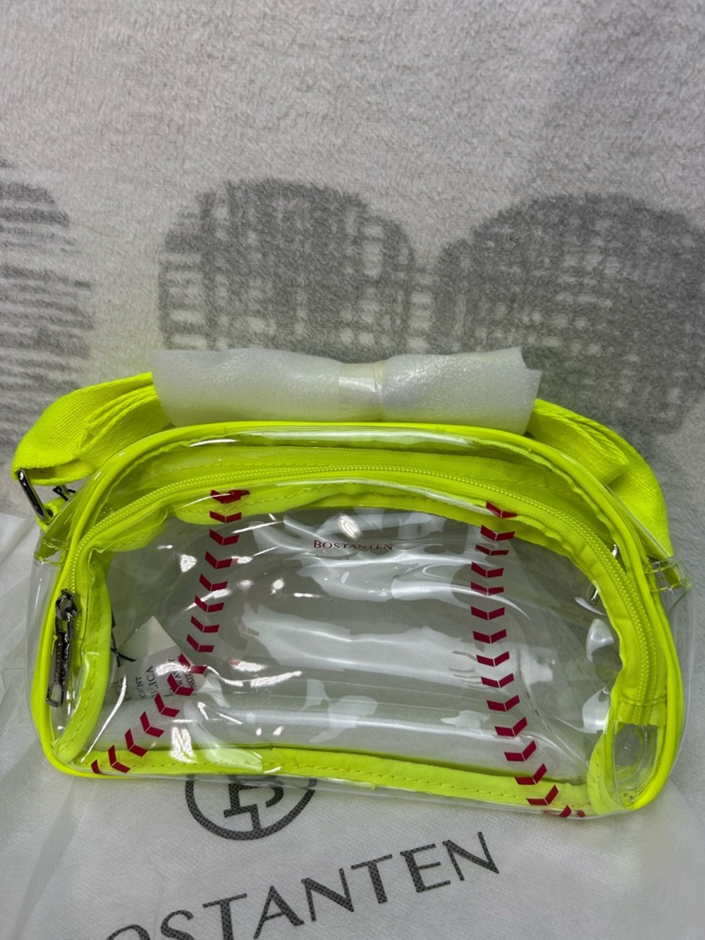 Bostanten Clear Baseball Stitch Crossbody – Baseball Fan Gift - Picture 5 of 6